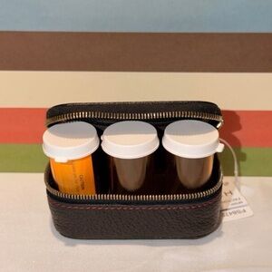 NWT RARE Vintage Coach Triple Pill Box Featured in 2000 Holiday Catalog